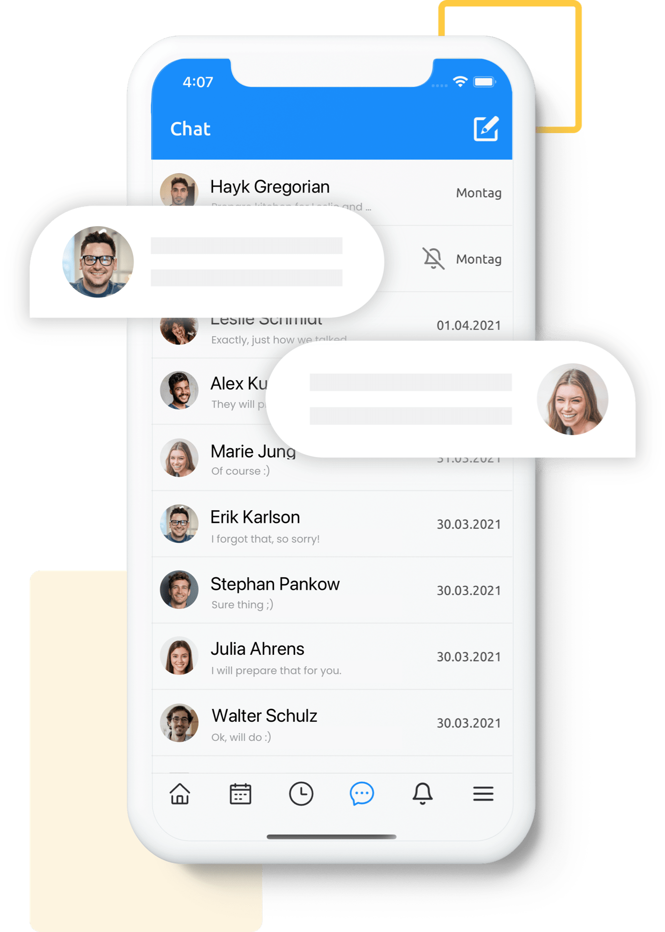 Chat / announcements