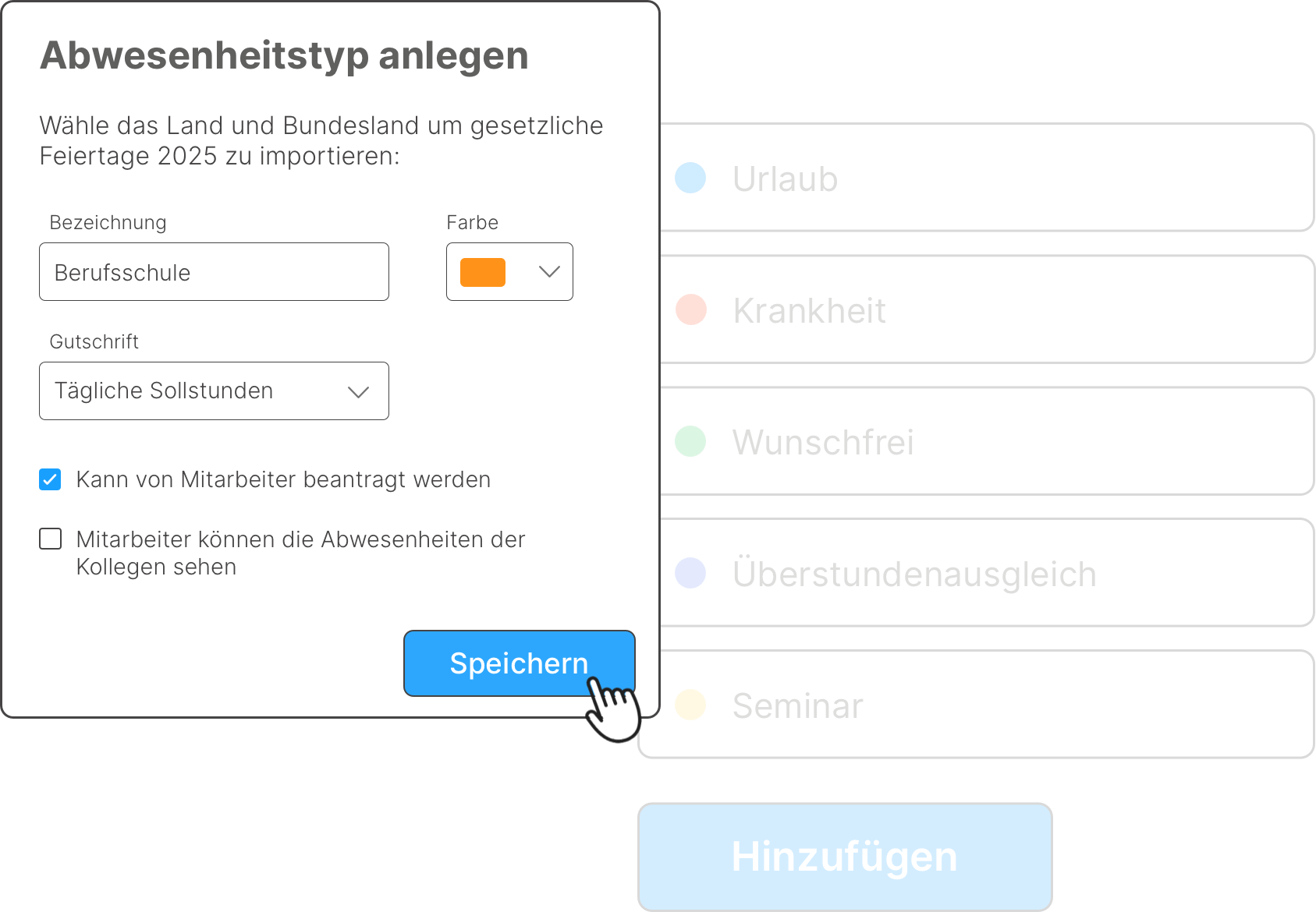 Absence requests vacation planning