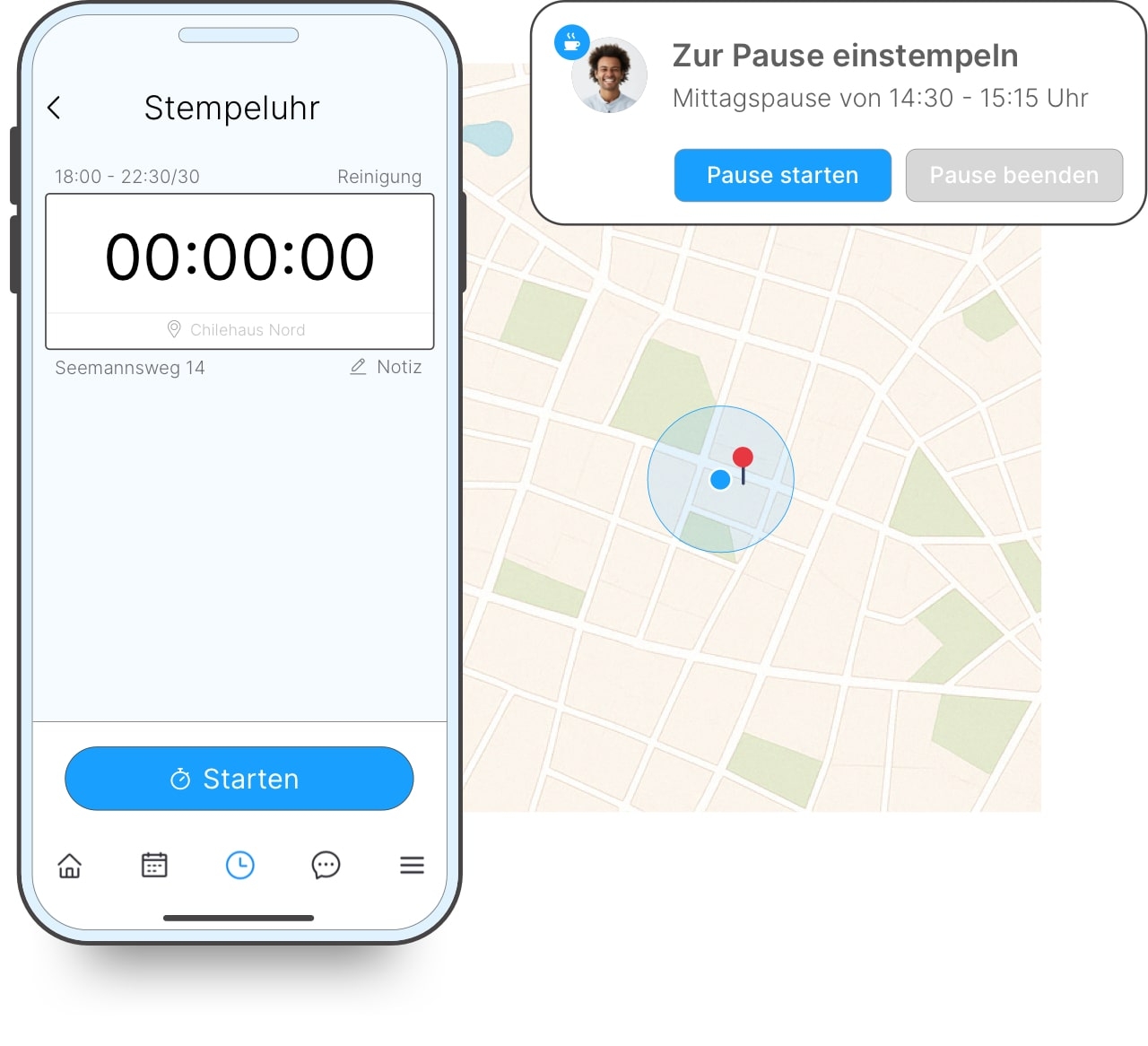 Präzise Zeiterfassung in der Gebäudereinigung