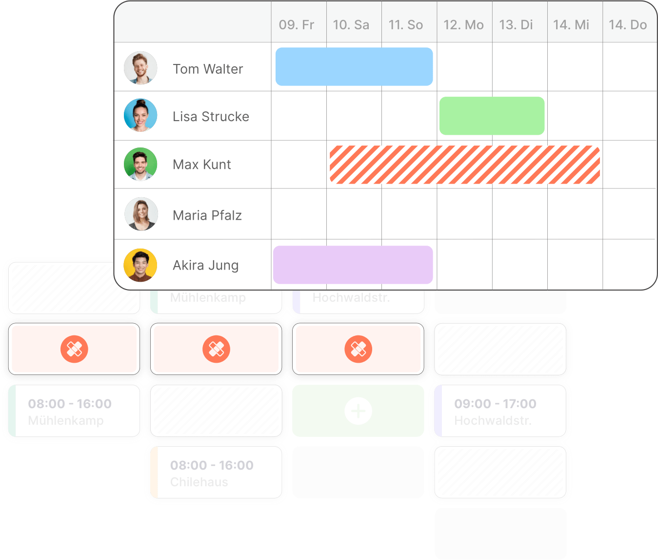Abwesenheiten in der Reinigungsfirma effizient verwalten