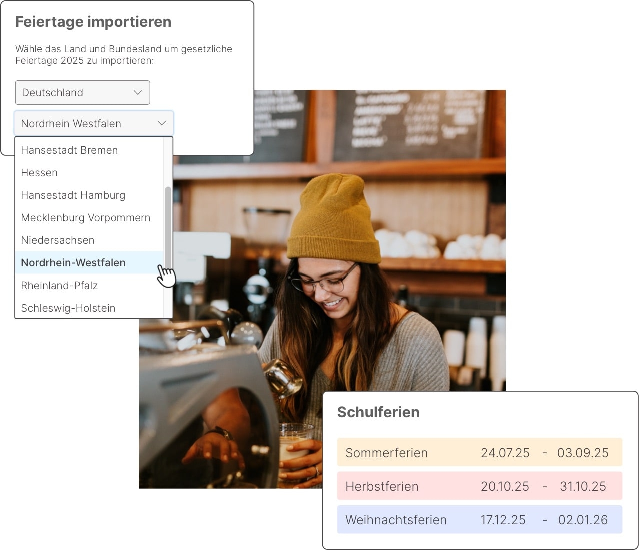 Feiertage & Ferien in die Dienstplanung integrieren - Gastronomie
