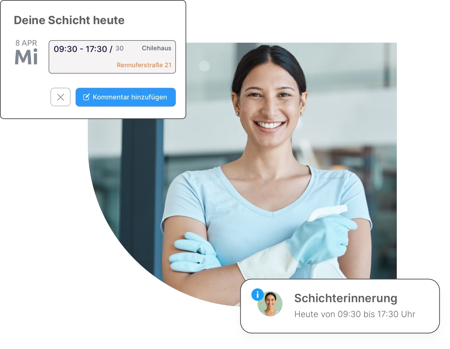 Einsatzplanung Reinigungsfirma Aplano