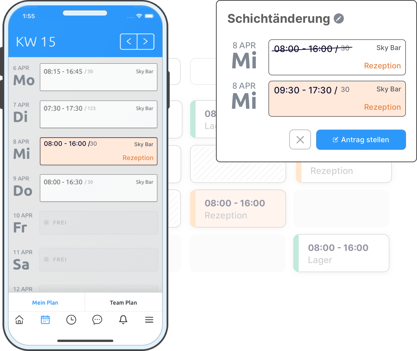 Planung vereinfachen mit digitalen Schichtanträgen