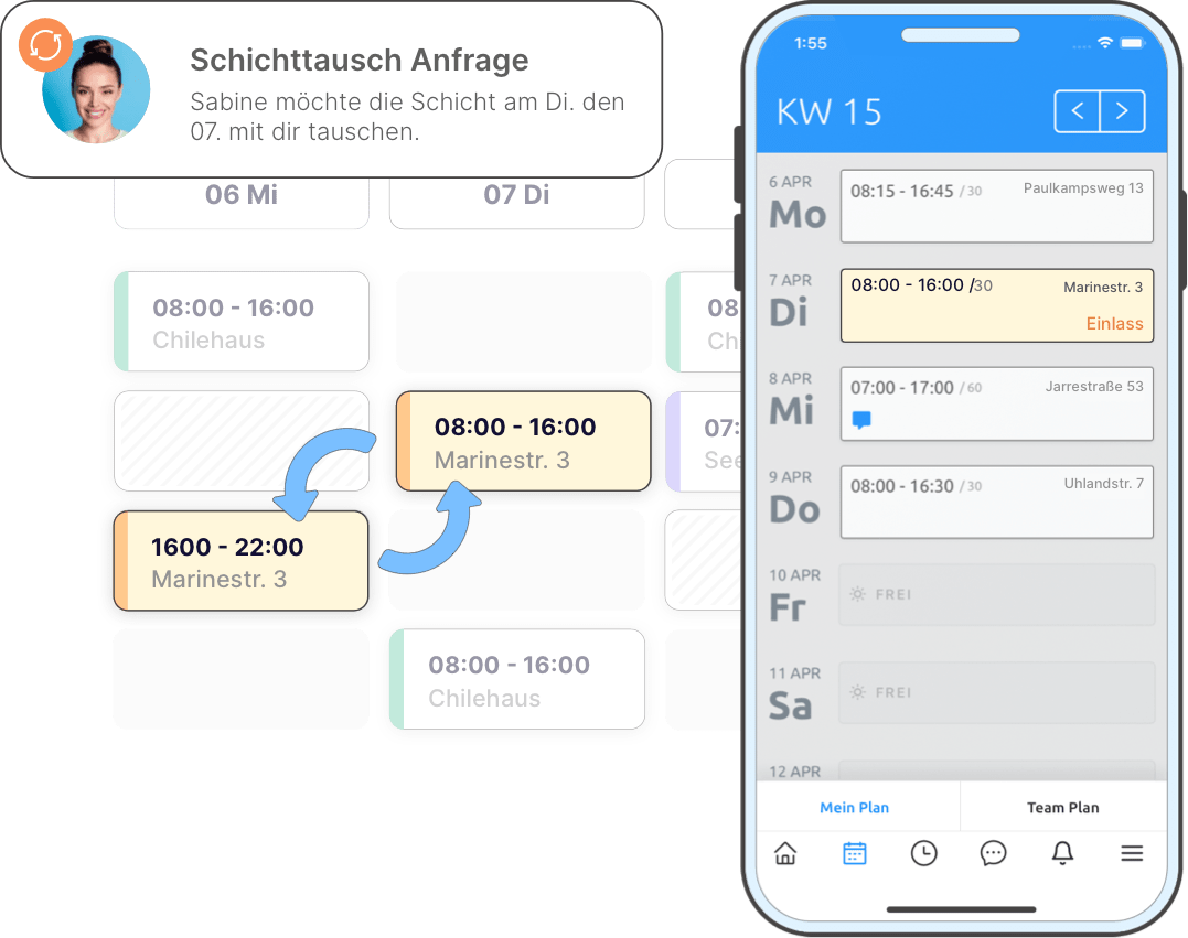 Einsatztausch für Reinigungsfirmen